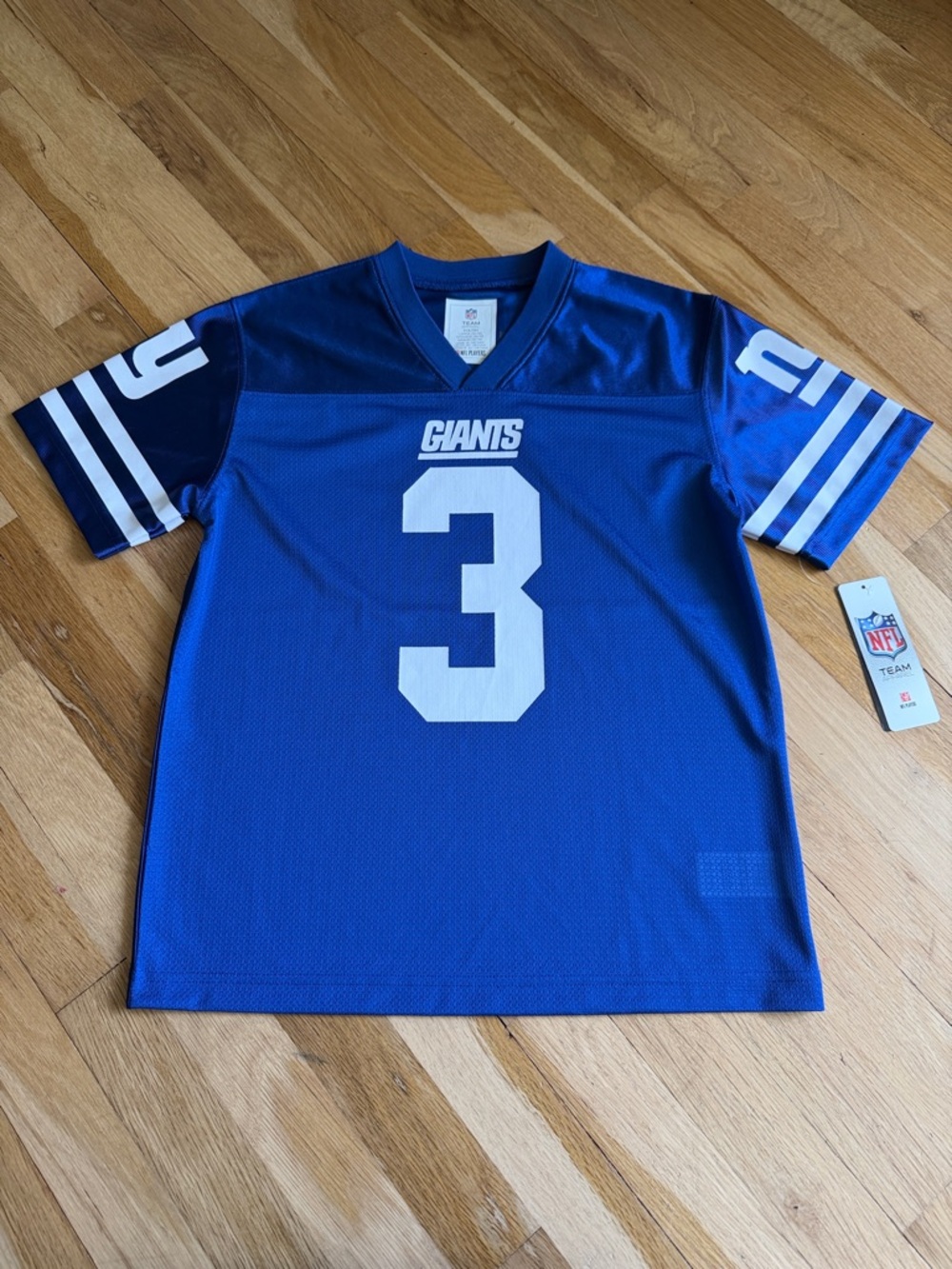 NWT NY Giants QB Russell Wilson #3 Youth Jersey Large 12/14